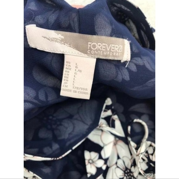 Forever 21 Backless Contemporary Floral Mini Dress - Picture 7 of 7